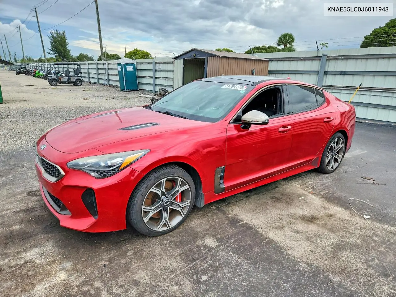 KIA STINGER 2018, VIN KNAE55LC0J6011943