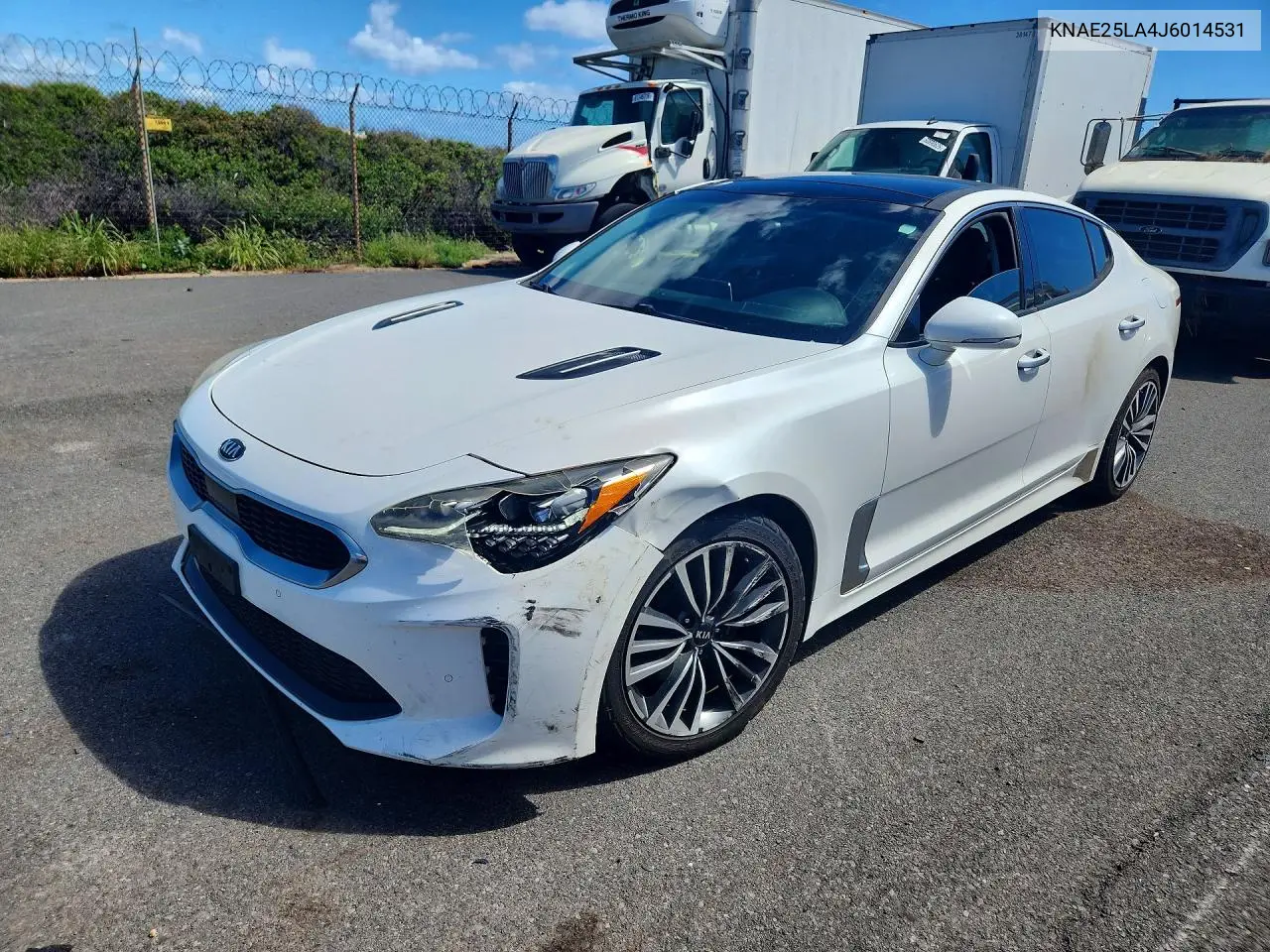 KIA STINGER 2018, VIN KNAE25LA4J6014531