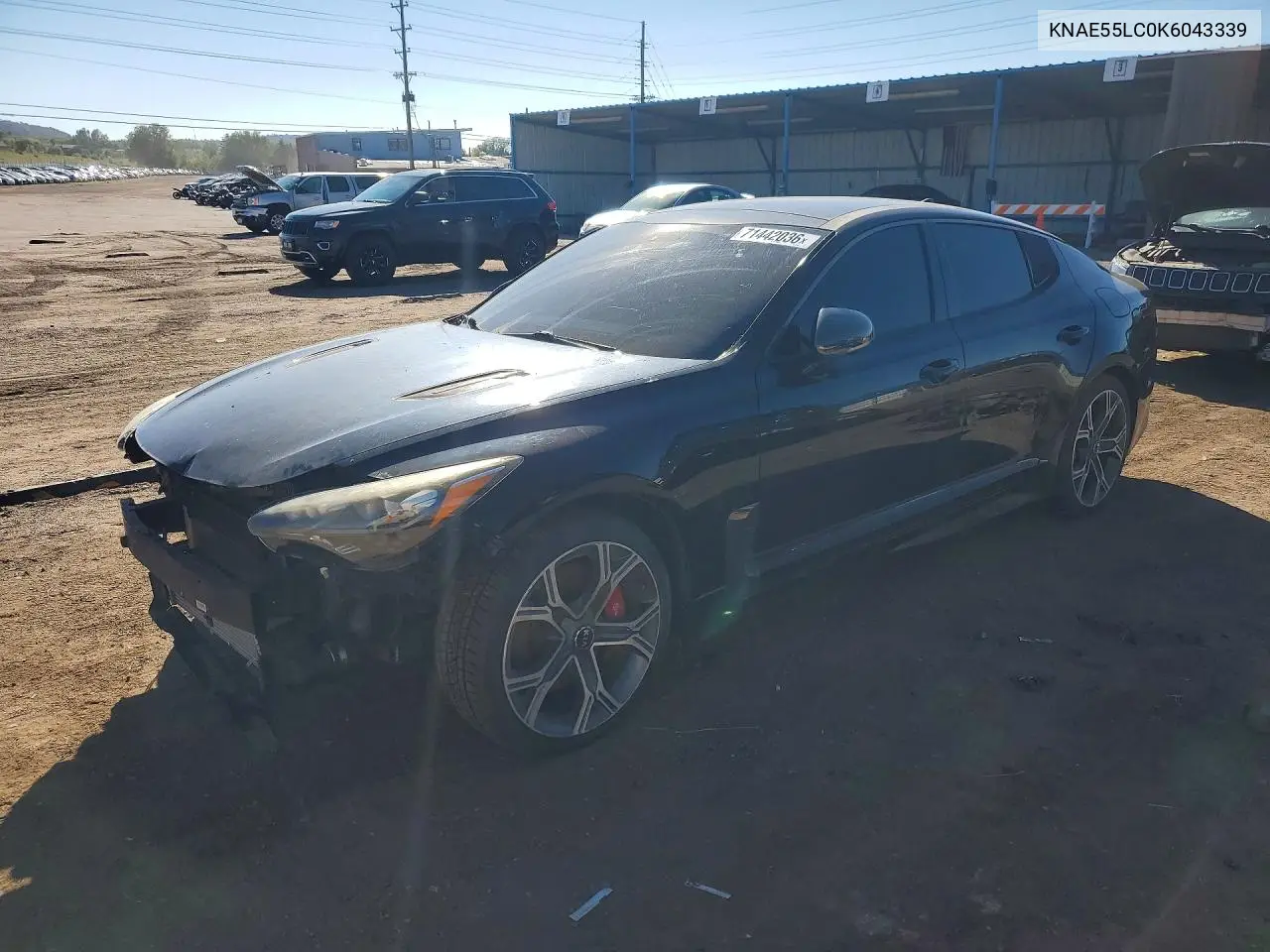 KIA STINGER 2019, VIN KNAE55LC0K6043339