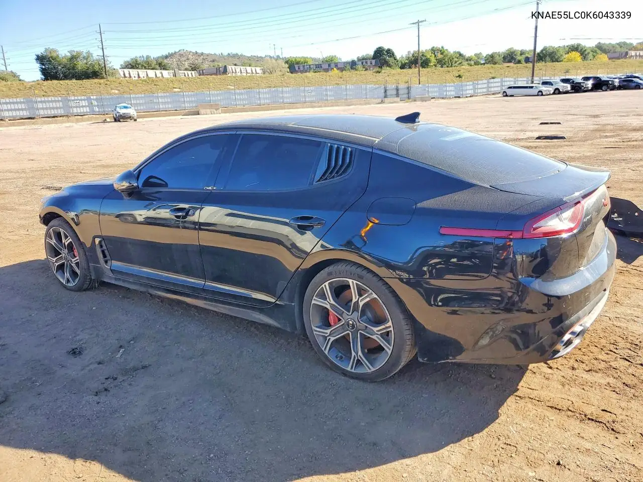 2019 KIA STINGER VIN KNAE55LC0K6043339 — фото 2