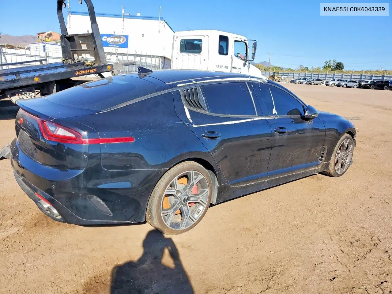2019 KIA STINGER VIN KNAE55LC0K6043339 — фото 3