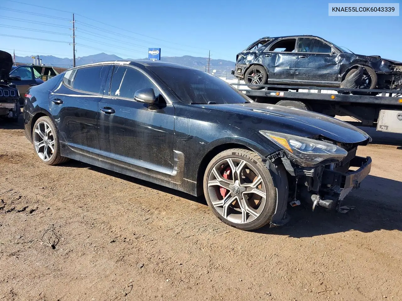 2019 KIA STINGER VIN KNAE55LC0K6043339 — фото 4