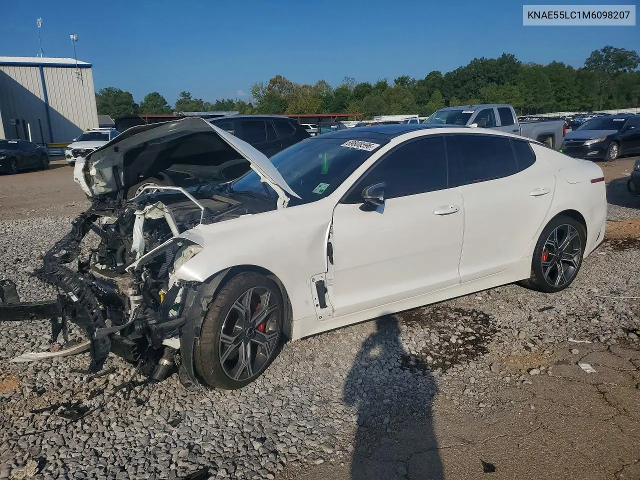 KIA STINGER 2021, VIN KNAE55LC1M6098207