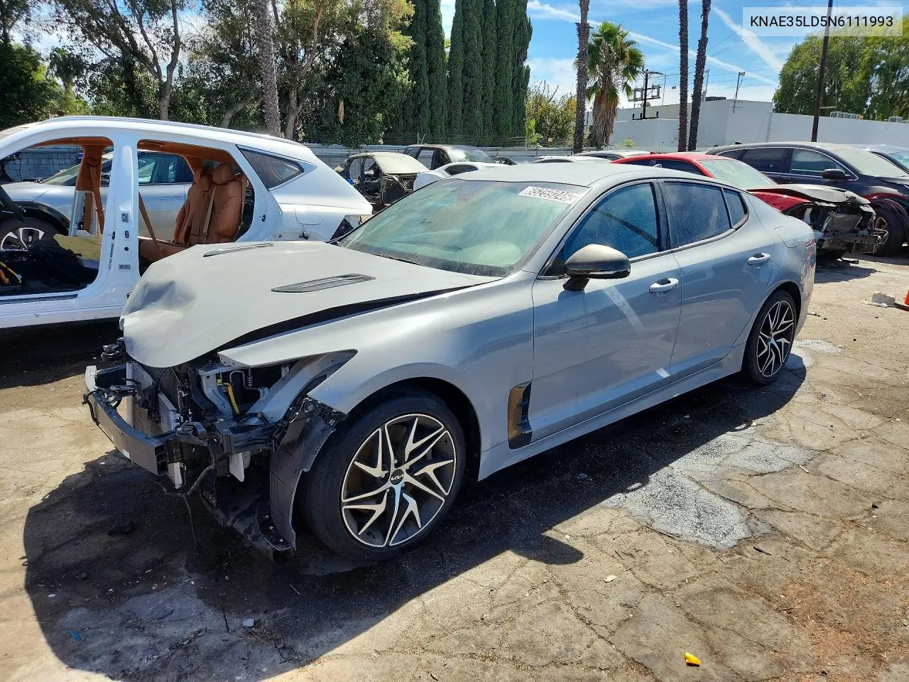KIA STINGER 2022, VIN KNAE35LD5N6111993