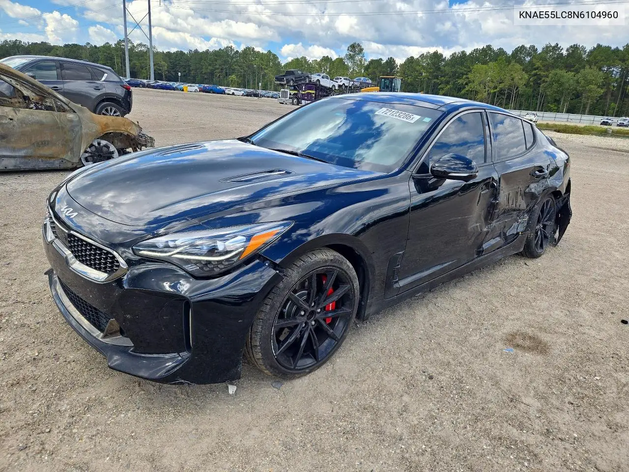 KIA STINGER 2022, VIN KNAE55LC8N6104960