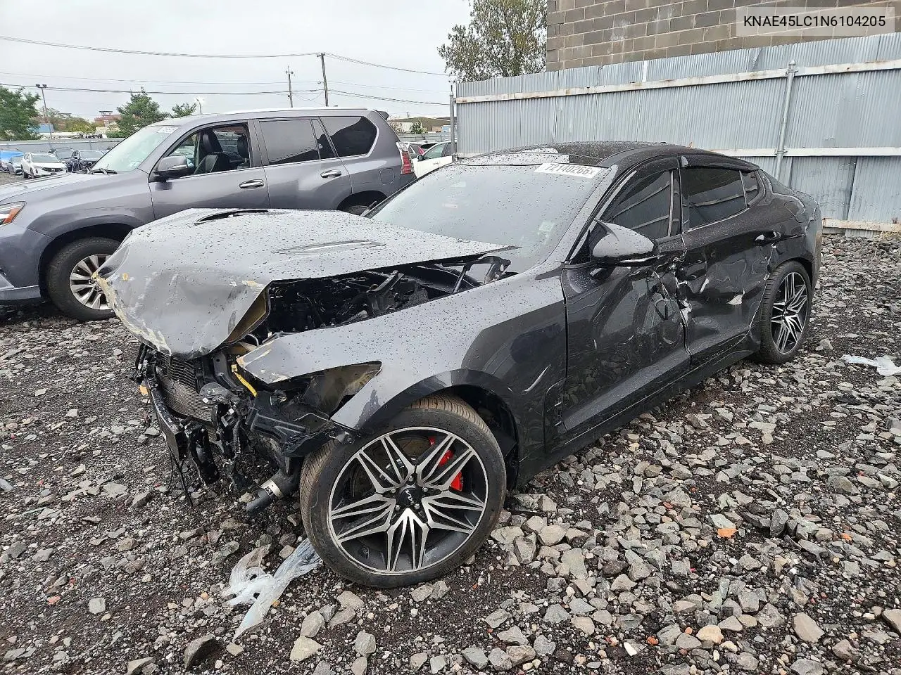 KIA STINGER 2022, VIN KNAE45LC1N6104205