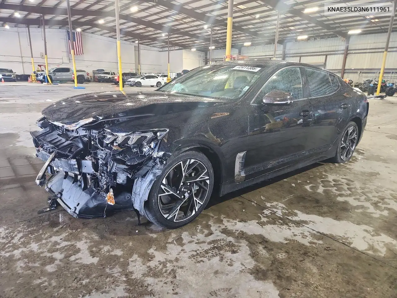 KIA STINGER 2022, VIN KNAE35LD3N6111961