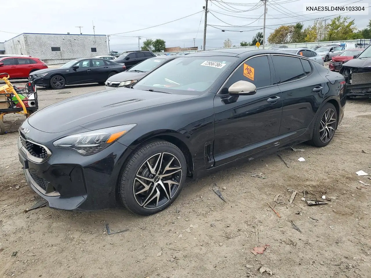 KIA STINGER 2022, VIN KNAE35LD4N6103304