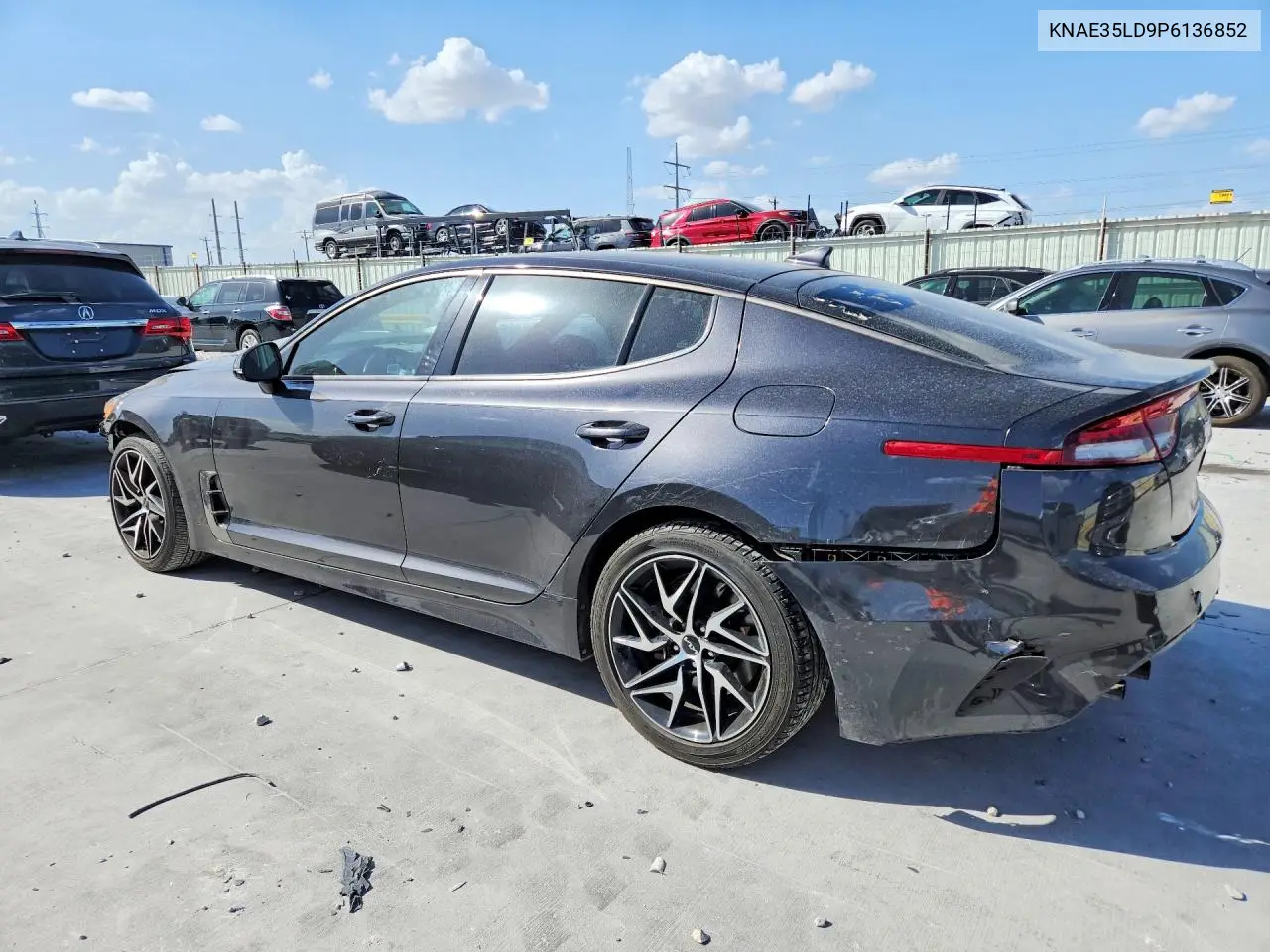 2023 KIA STINGER VIN KNAE35LD9P6136852 — фото 2