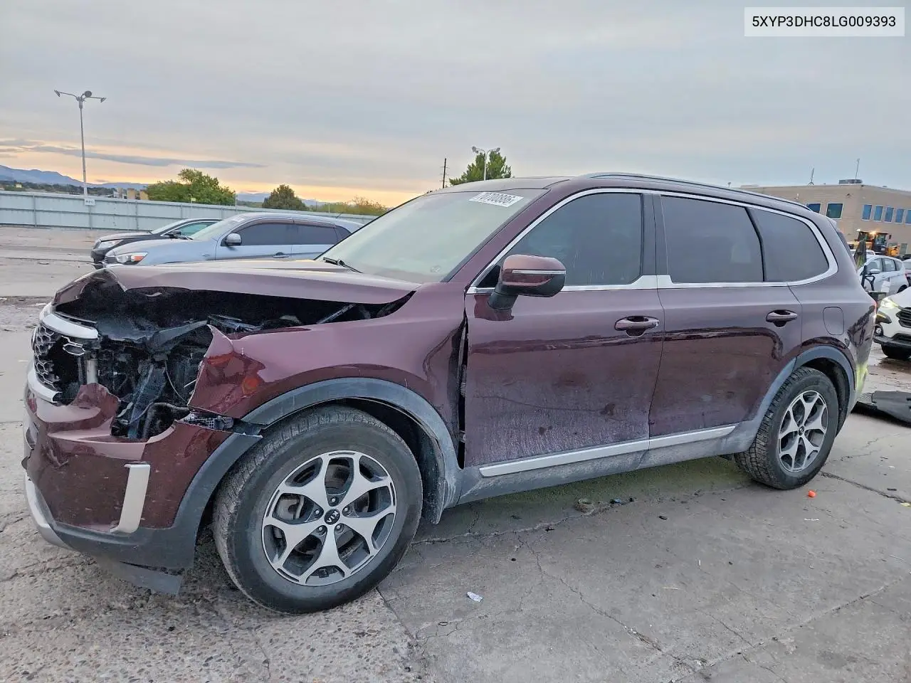 KIA TELLURIDE 2020, VIN 5XYP3DHC8LG009393