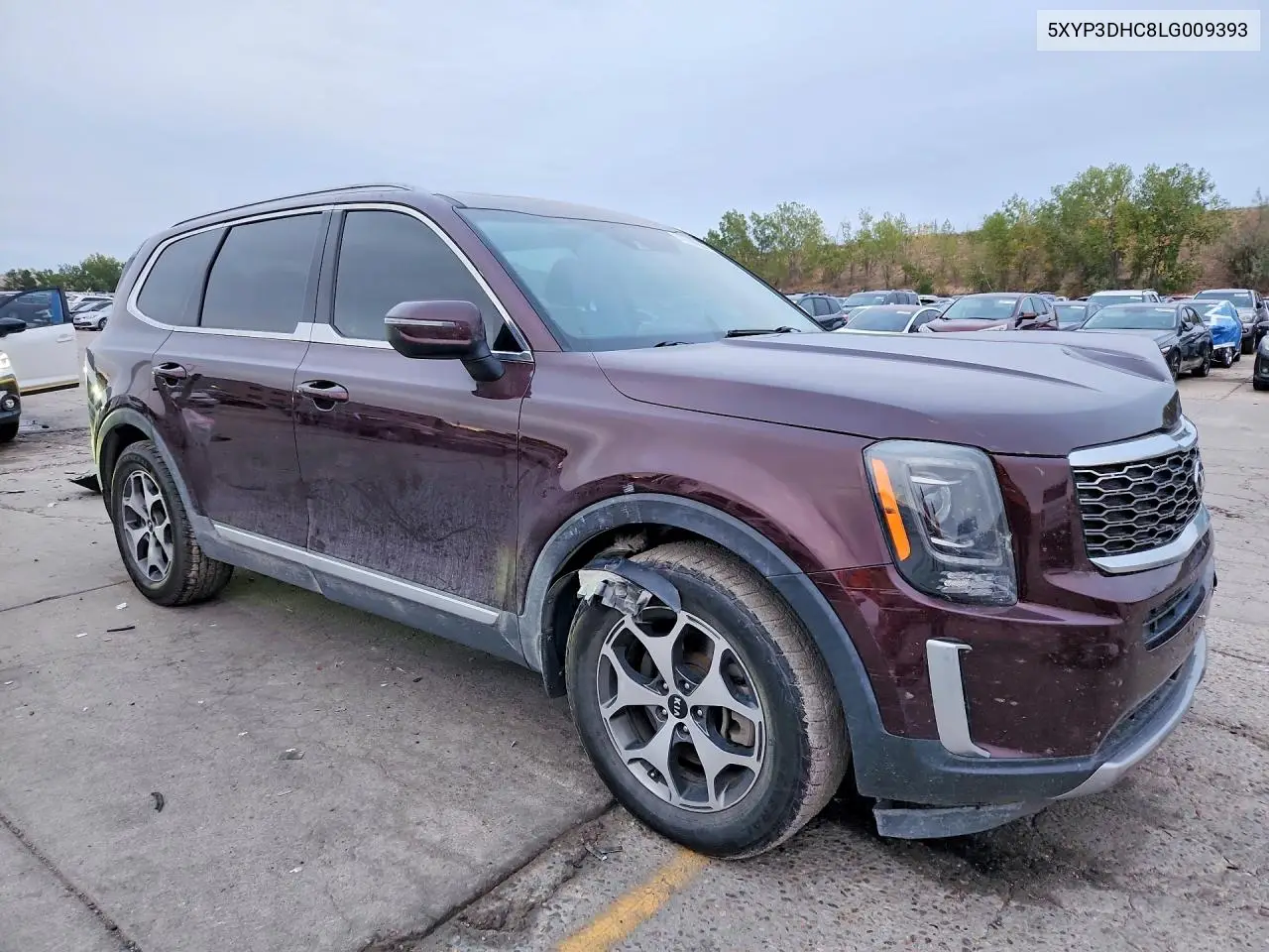 2020 KIA TELLURIDE VIN 5XYP3DHC8LG009393 — фото 4