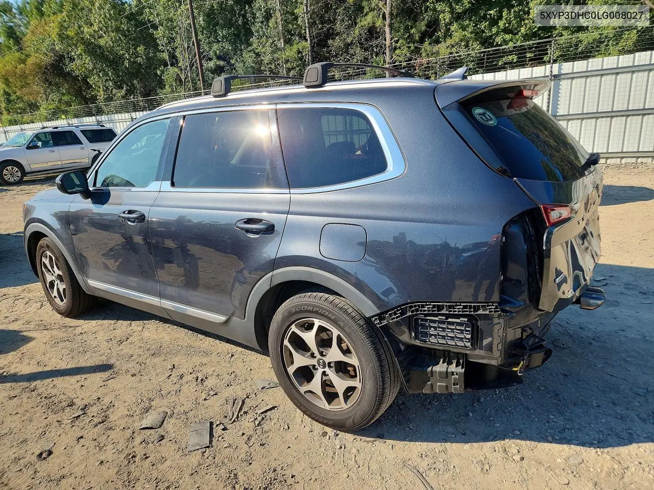 2020 KIA TELLURIDE VIN 5XYP3DHC0LG008027 — фото 2