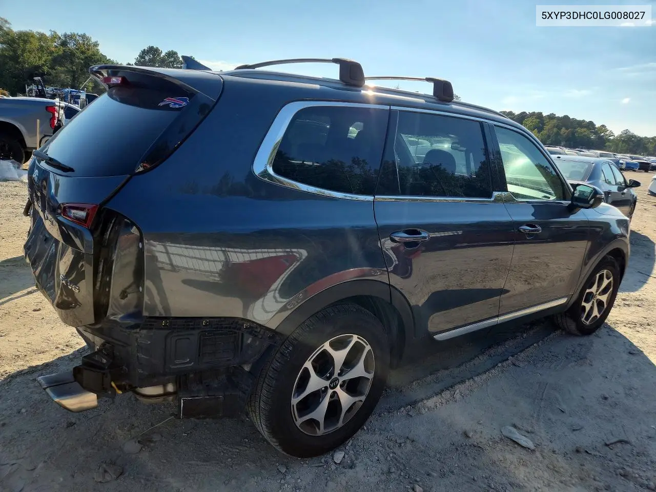 2020 KIA TELLURIDE VIN 5XYP3DHC0LG008027 — фото 3