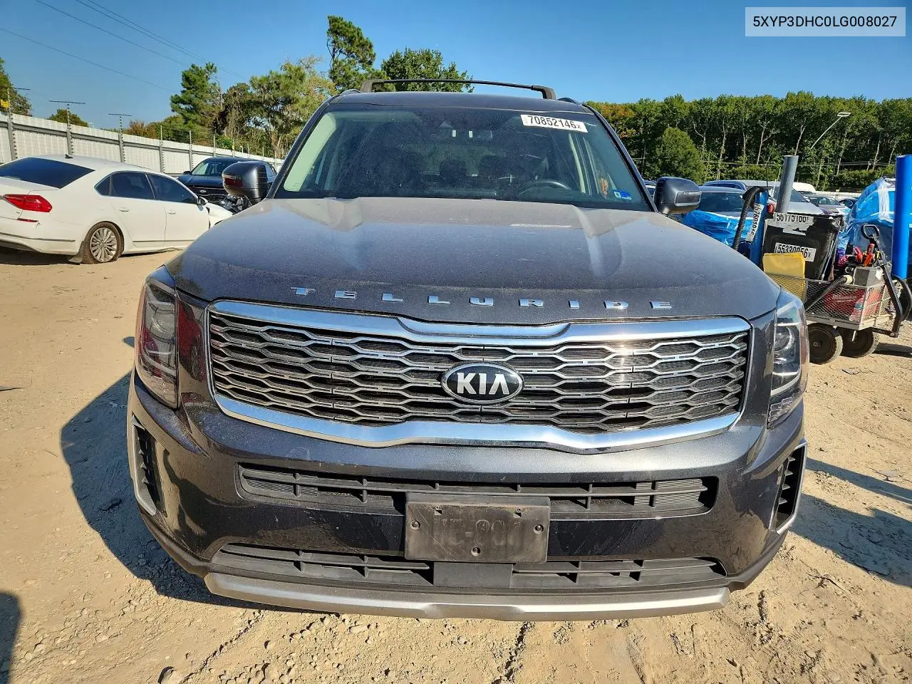 2020 KIA TELLURIDE VIN 5XYP3DHC0LG008027 — фото 5