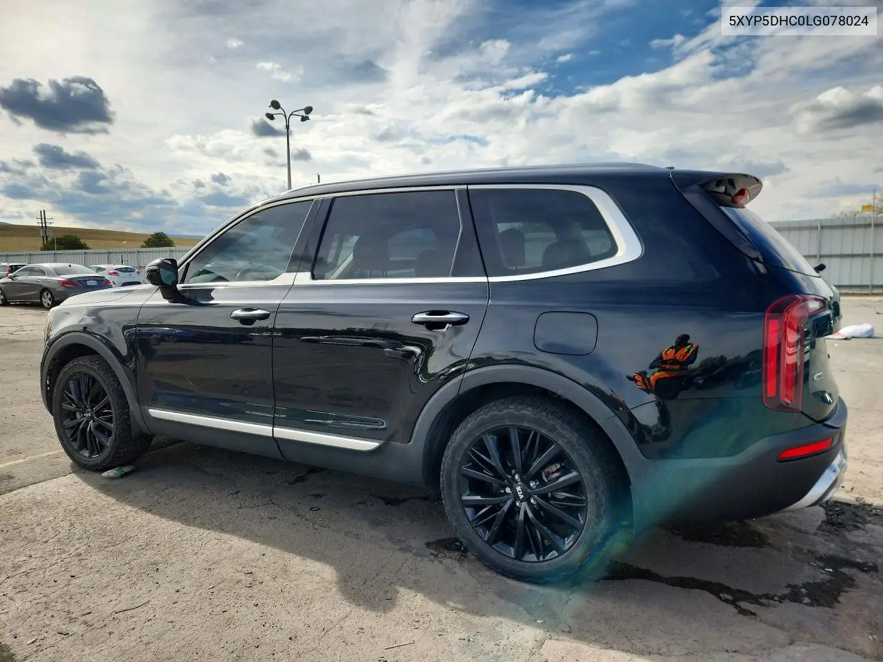 2020 KIA TELLURIDE VIN 5XYP5DHC0LG078024 — фото 2