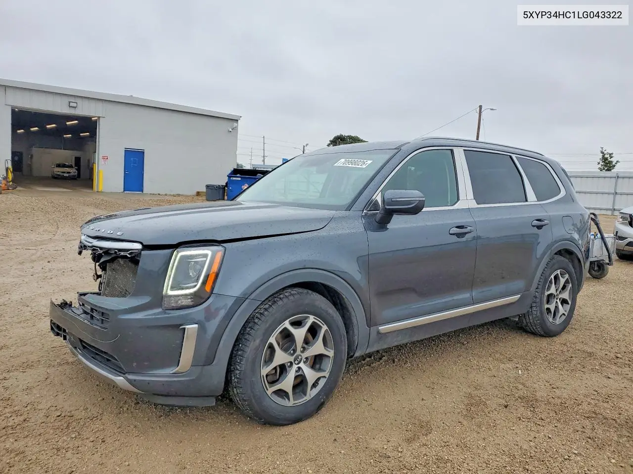 KIA TELLURIDE 2020, VIN 5XYP34HC1LG043322