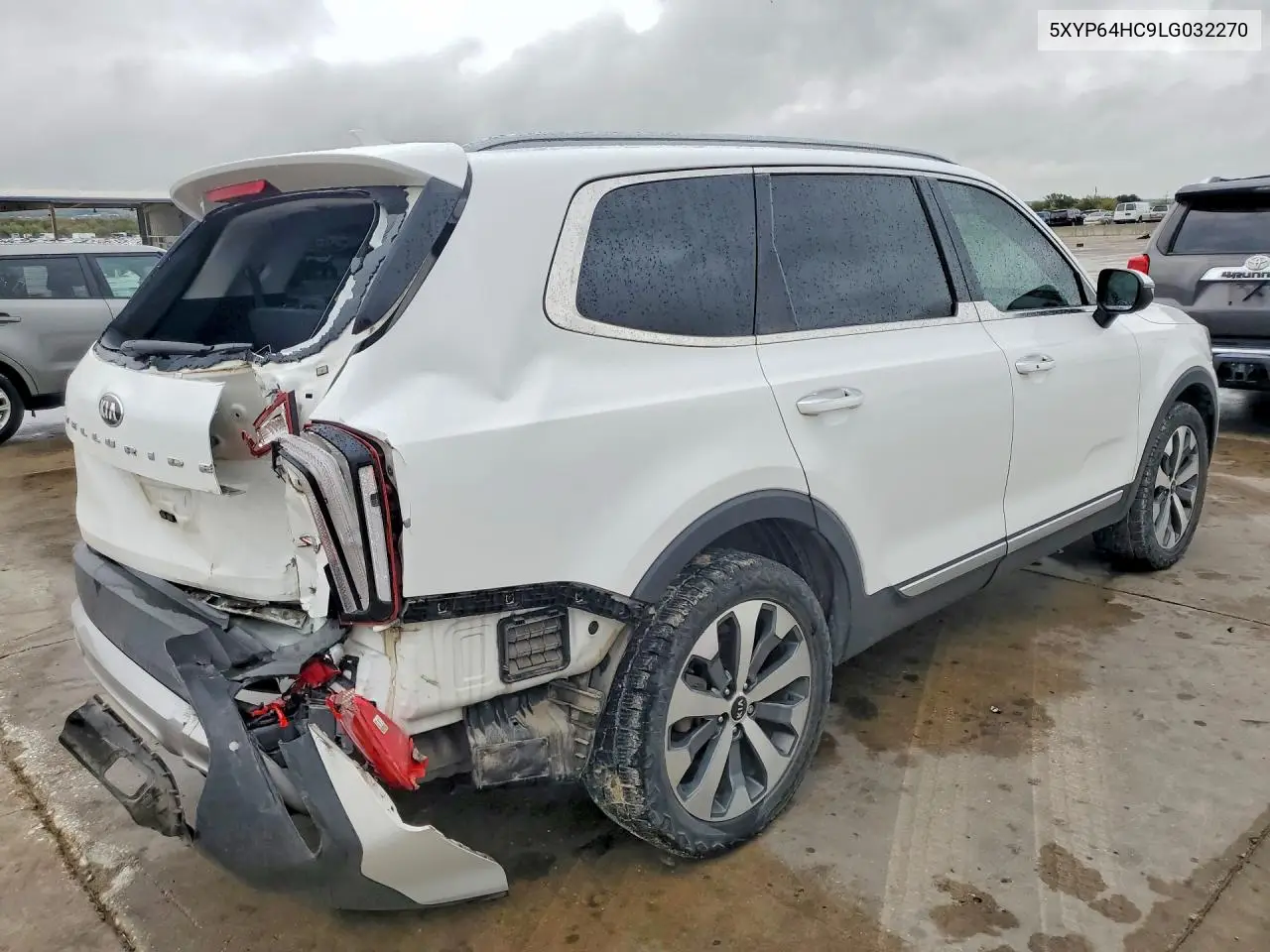 2020 KIA TELLURIDE VIN 5XYP64HC9LG032270 — фото 3