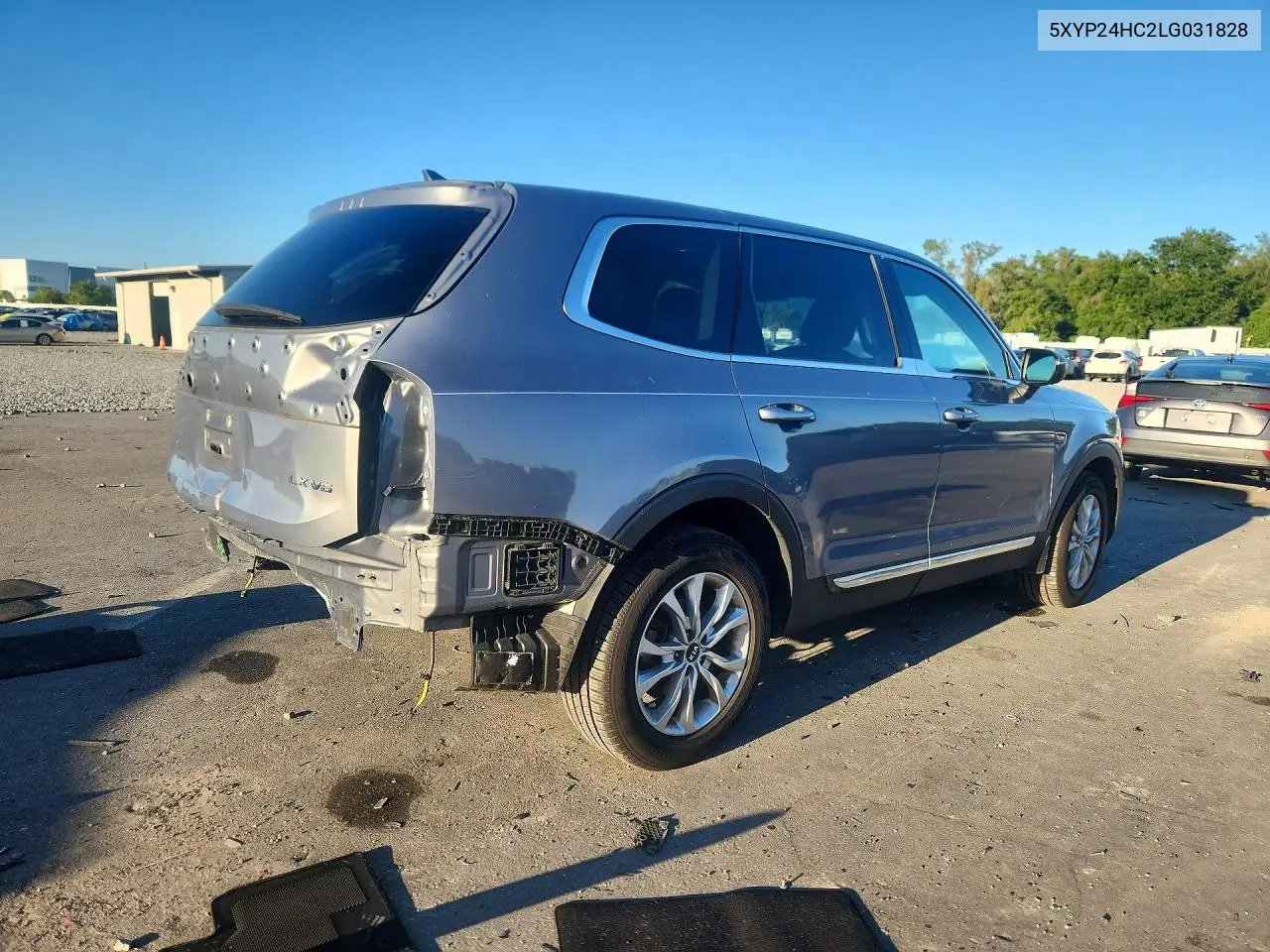 2020 KIA TELLURIDE VIN 5XYP24HC2LG031828 — фото 3