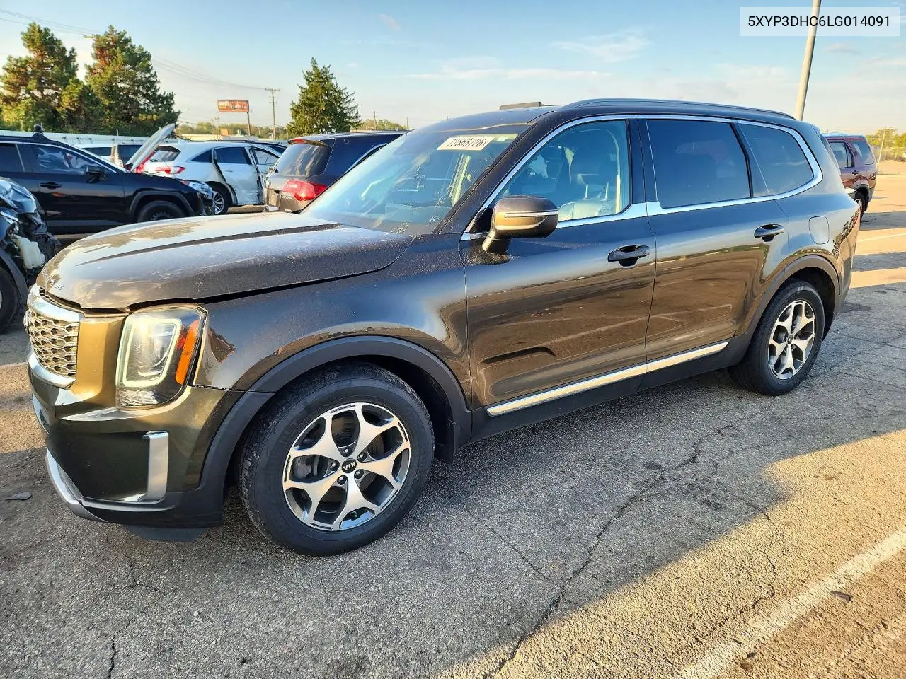 KIA TELLURIDE 2020, VIN 5XYP3DHC6LG014091