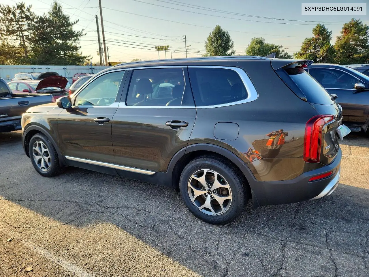 2020 KIA TELLURIDE VIN 5XYP3DHC6LG014091 — фото 2