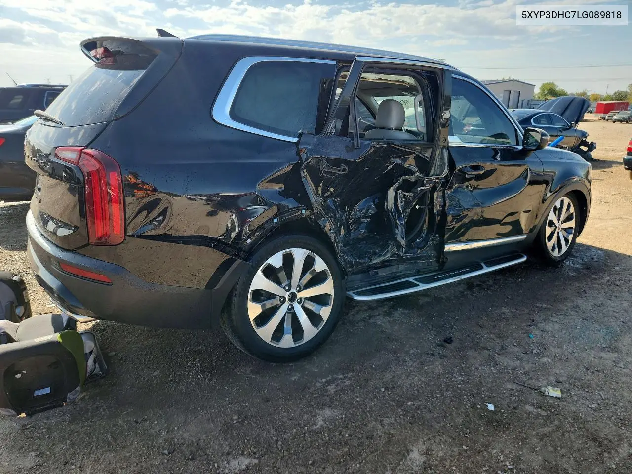 2020 KIA TELLURIDE VIN 5XYP3DHC7LG089818 — фото 3