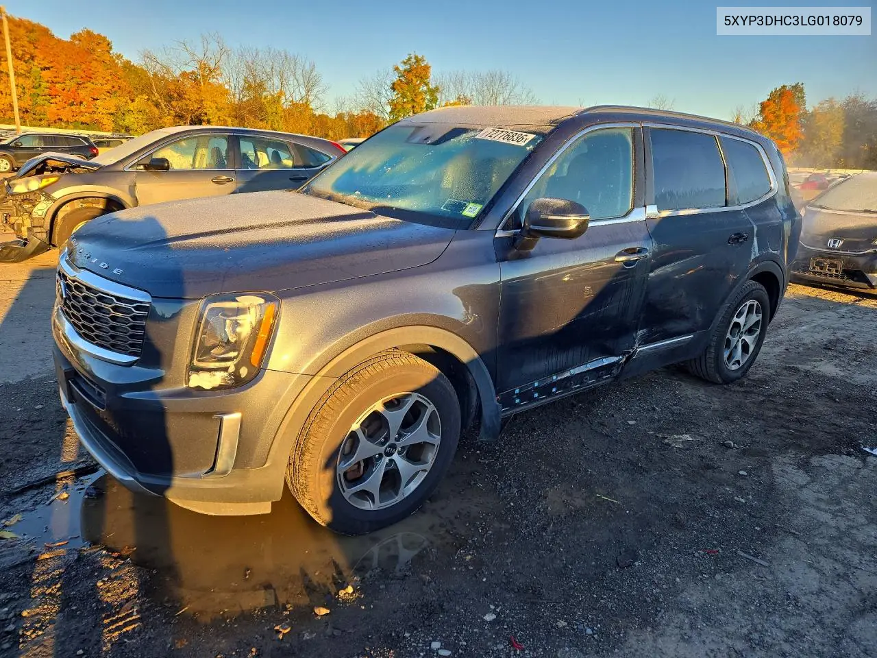 KIA TELLURIDE 2020, VIN 5XYP3DHC3LG018079