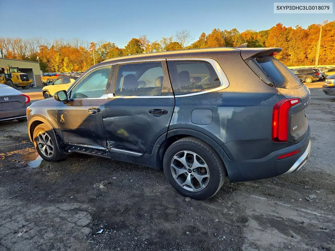 2020 KIA TELLURIDE VIN 5XYP3DHC3LG018079 — фото 2