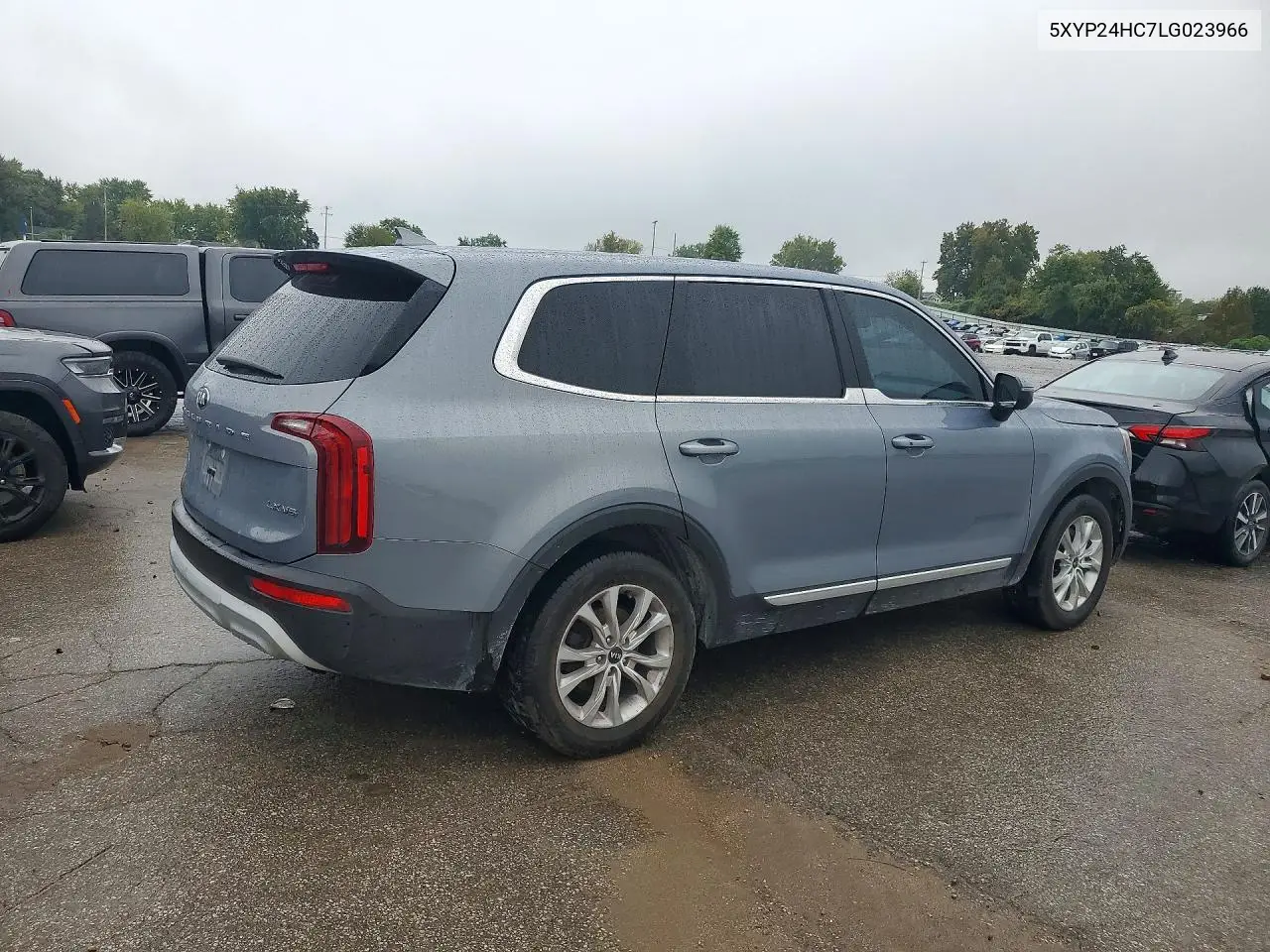 2020 KIA TELLURIDE VIN 5XYP24HC7LG023966 — фото 3
