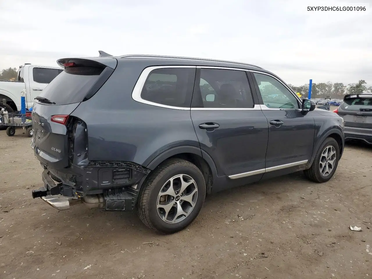 2020 KIA TELLURIDE VIN 5XYP3DHC6LG001096 — фото 3