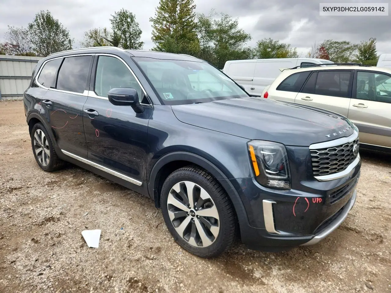 2020 KIA TELLURIDE VIN 5XYP3DHC2LG059142 — фото 4