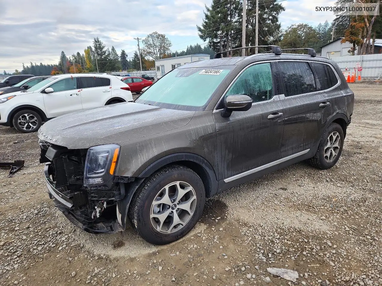 KIA TELLURIDE 2020, VIN 5XYP3DHC1LG001037