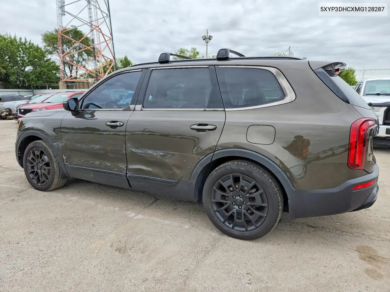 2021 KIA TELLURIDE VIN 5XYP3DHCXMG128287 — фото 2