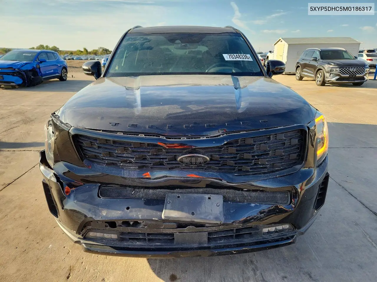 2021 KIA TELLURIDE VIN 5XYP5DHC5MG186317 — фото 5