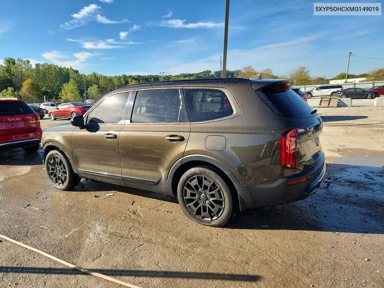 2021 KIA TELLURIDE VIN 5XYP5DHCXMG149019 — фото 2