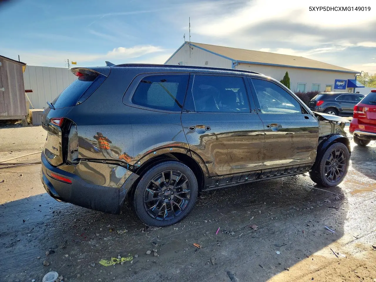2021 KIA TELLURIDE VIN 5XYP5DHCXMG149019 — фото 3