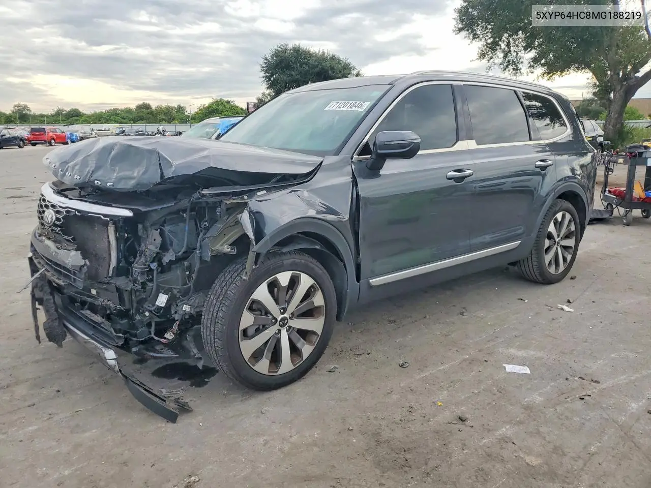 KIA TELLURIDE 2021, VIN 5XYP64HC8MG188219