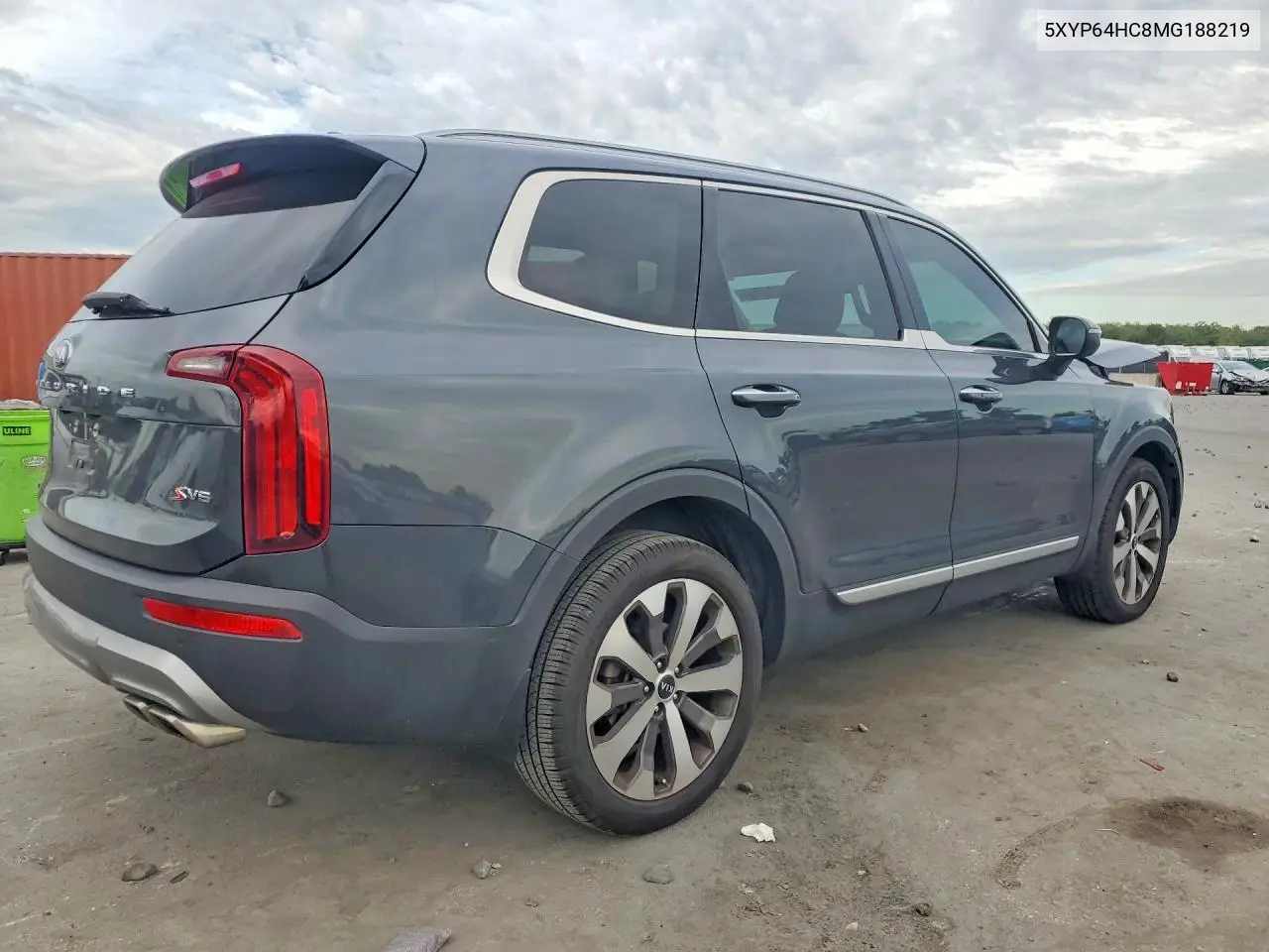 2021 KIA TELLURIDE VIN 5XYP64HC8MG188219 — фото 3