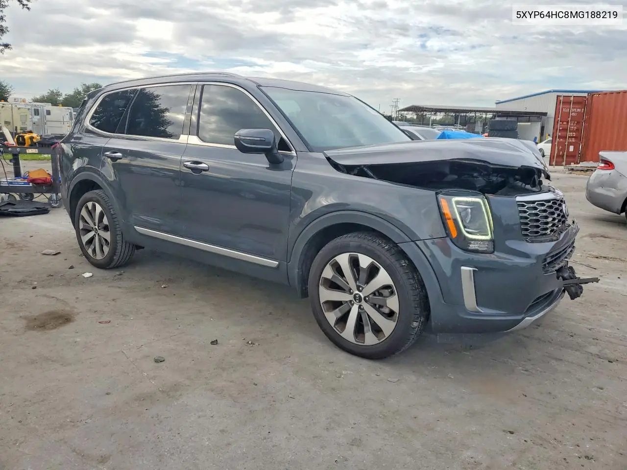 2021 KIA TELLURIDE VIN 5XYP64HC8MG188219 — фото 4