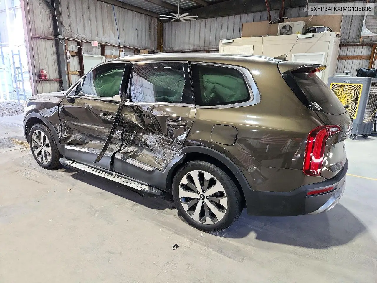 2021 KIA TELLURIDE VIN 5XYP34HC8MG135836 — фото 2