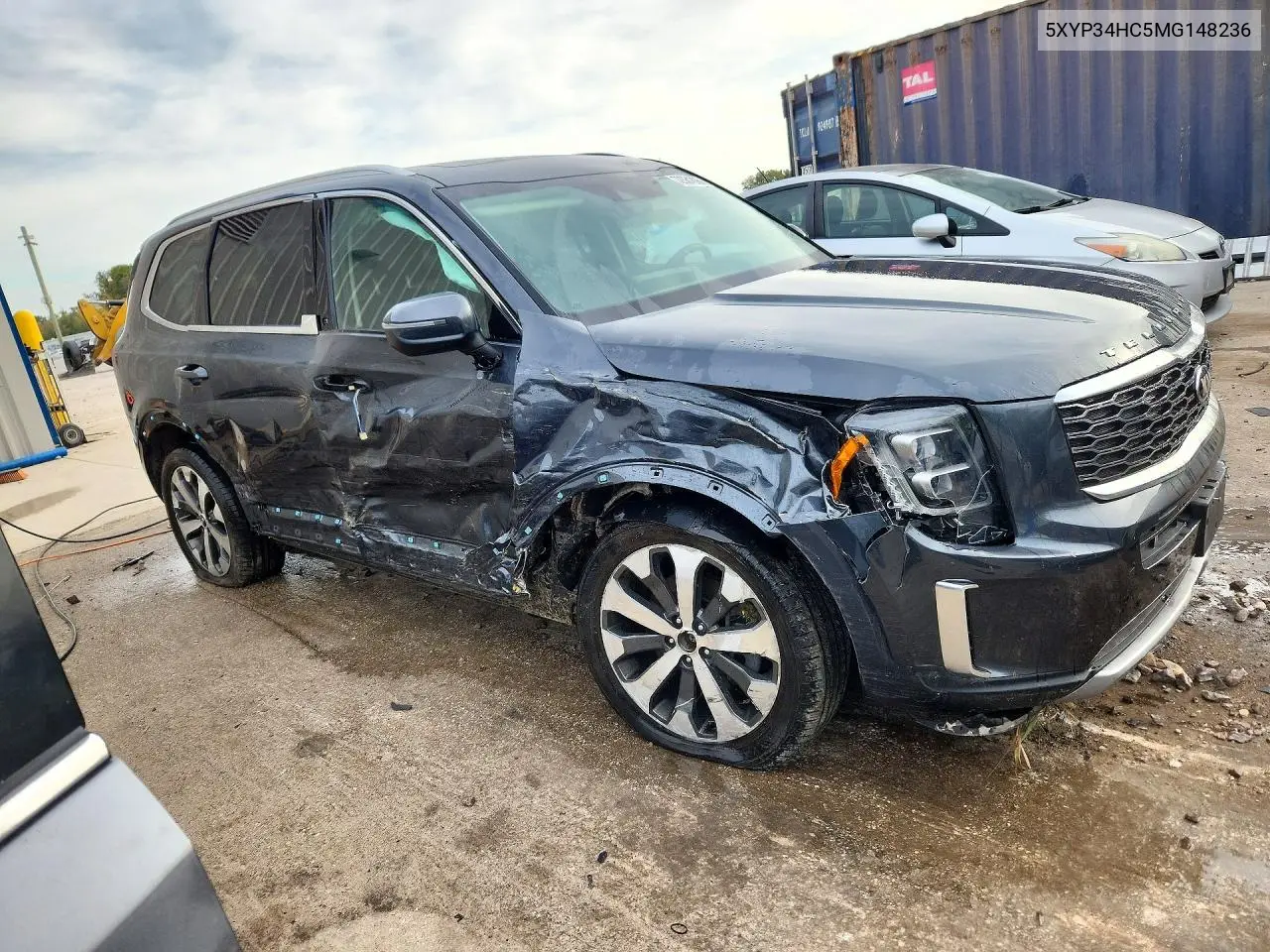 2021 KIA TELLURIDE VIN 5XYP34HC5MG148236 — фото 4