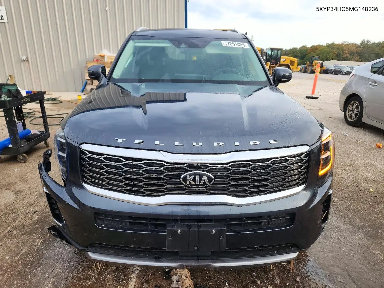 2021 KIA TELLURIDE VIN 5XYP34HC5MG148236 — фото 5
