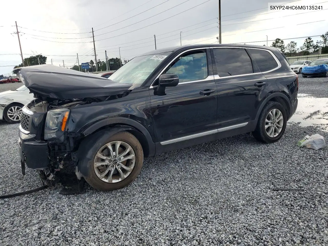 KIA TELLURIDE 2021, VIN 5XYP24HC6MG135241