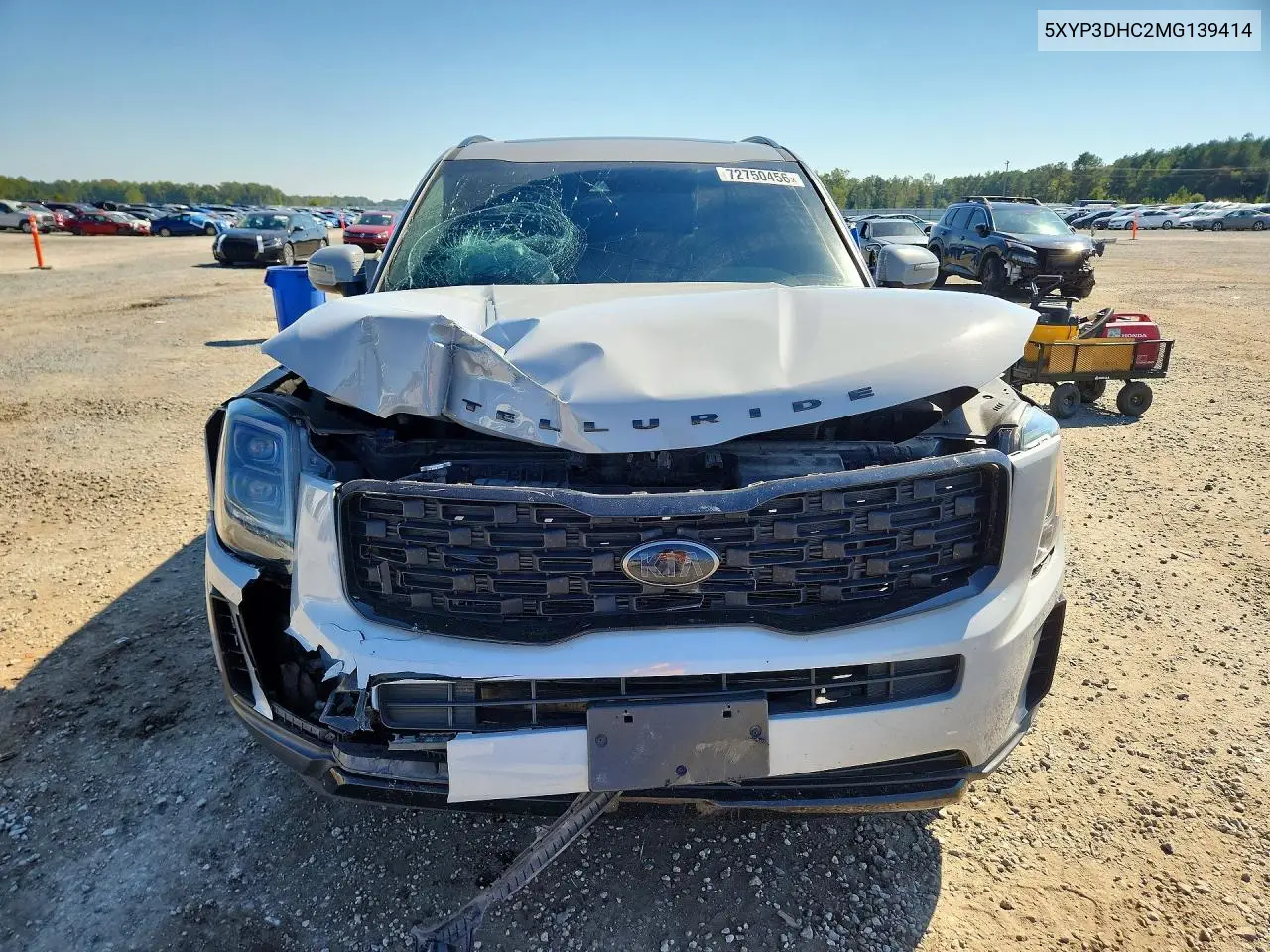 2021 KIA TELLURIDE VIN 5XYP3DHC2MG139414 — фото 5