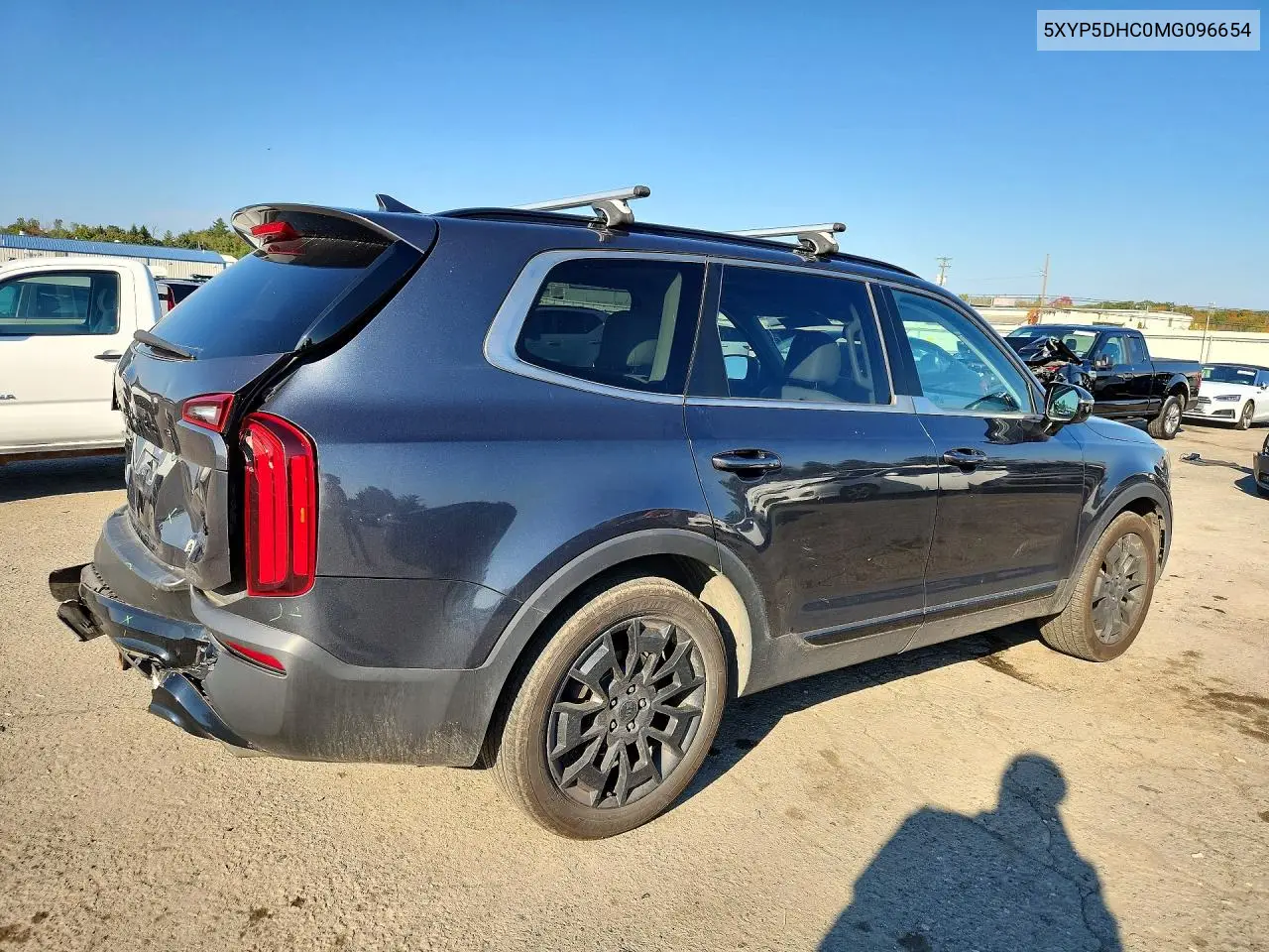 2021 KIA TELLURIDE VIN 5XYP5DHC0MG096654 — фото 3