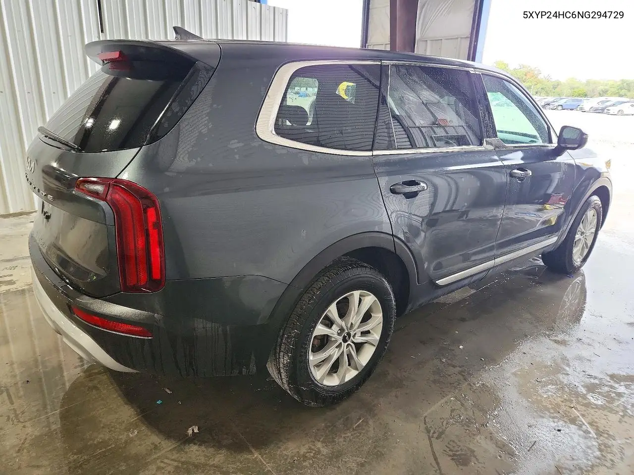 2022 KIA TELLURIDE VIN 5XYP24HC6NG294729 — фото 3