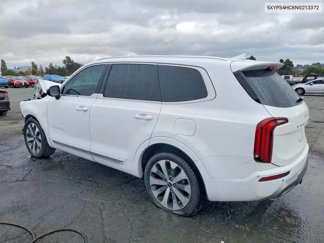 2022 KIA TELLURIDE VIN 5XYP34HC8NG213372 — фото 2