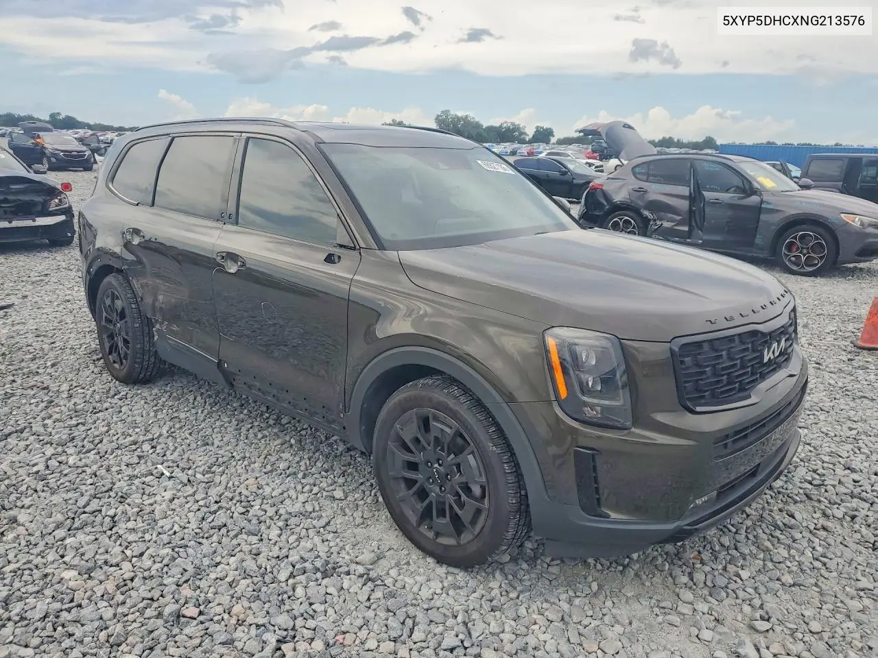 2022 KIA TELLURIDE VIN 5XYP5DHCXNG213576 — фото 4