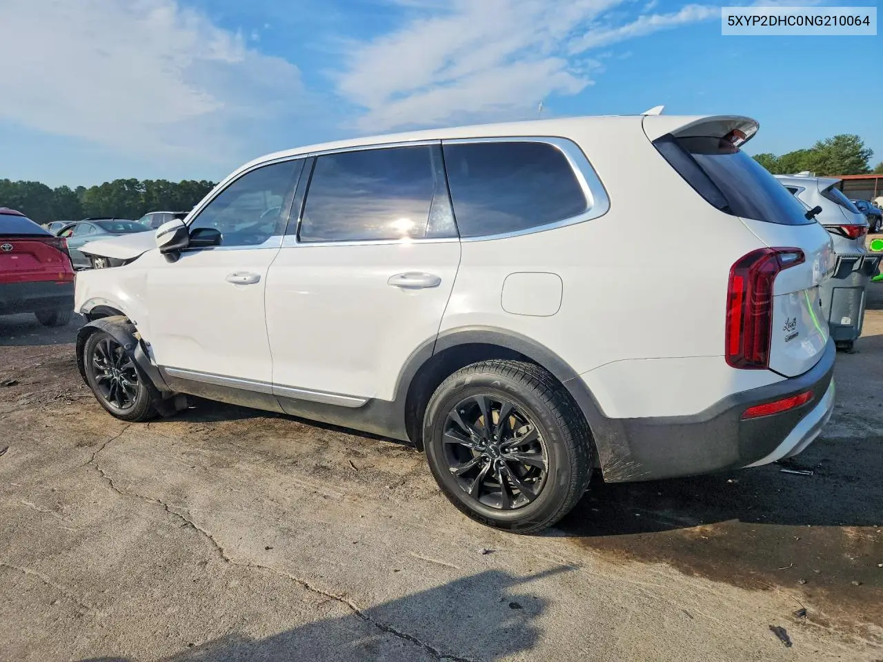 2022 KIA TELLURIDE VIN 5XYP2DHC0NG210064 — фото 2