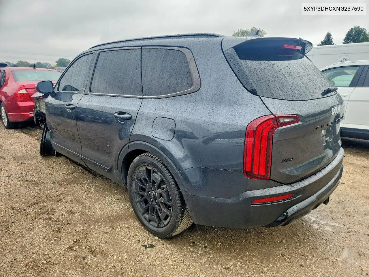 2022 KIA TELLURIDE VIN 5XYP3DHCXNG237690 — фото 2