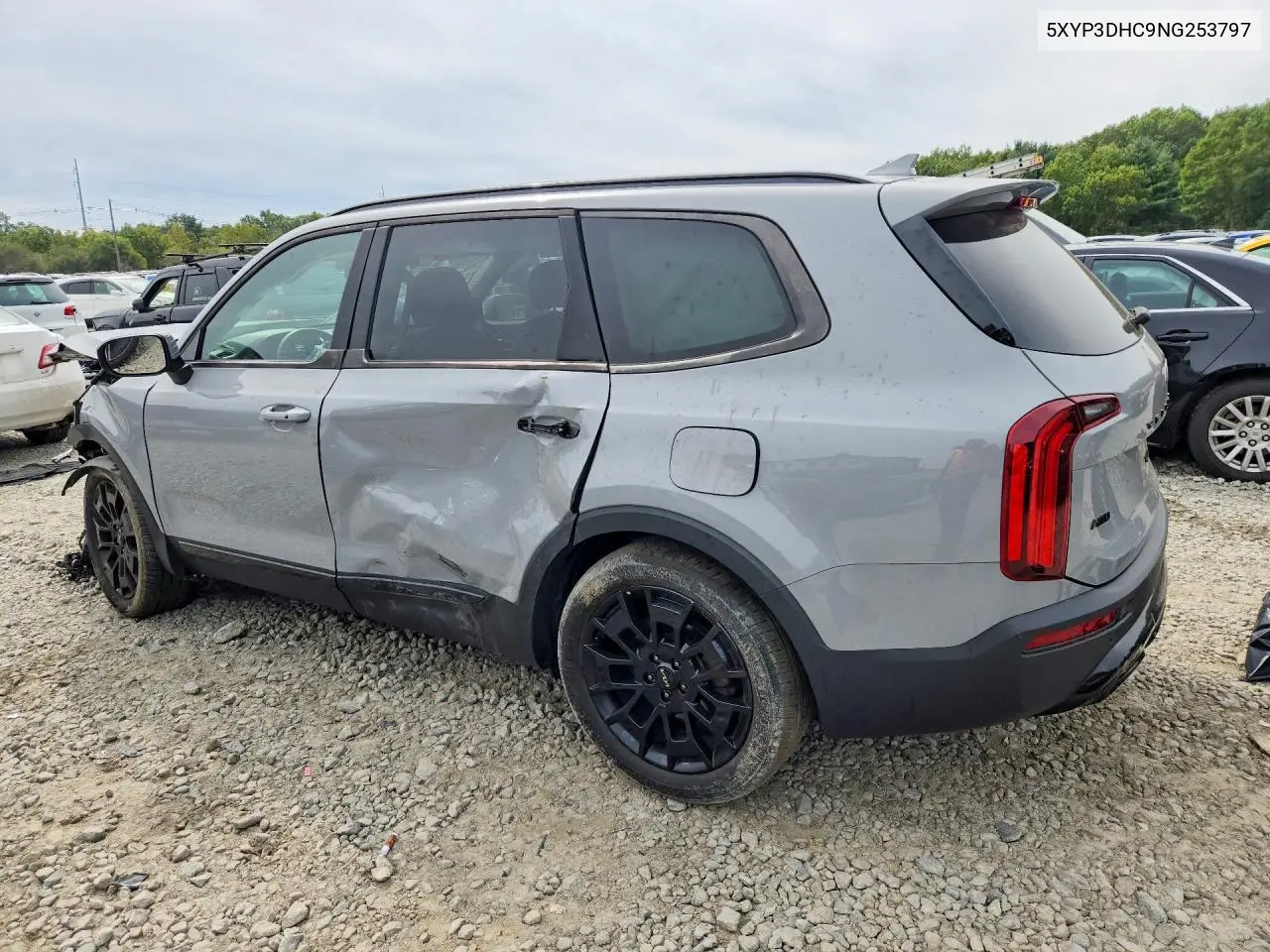 2022 KIA TELLURIDE VIN 5XYP3DHC9NG253797 — фото 2